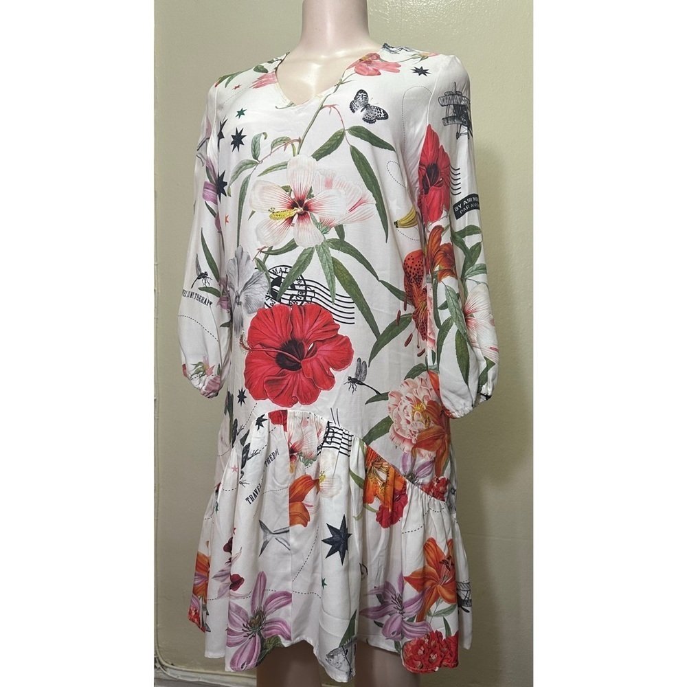 NWT VILAGALLO Floral Print Dress - Picture 3 of 12